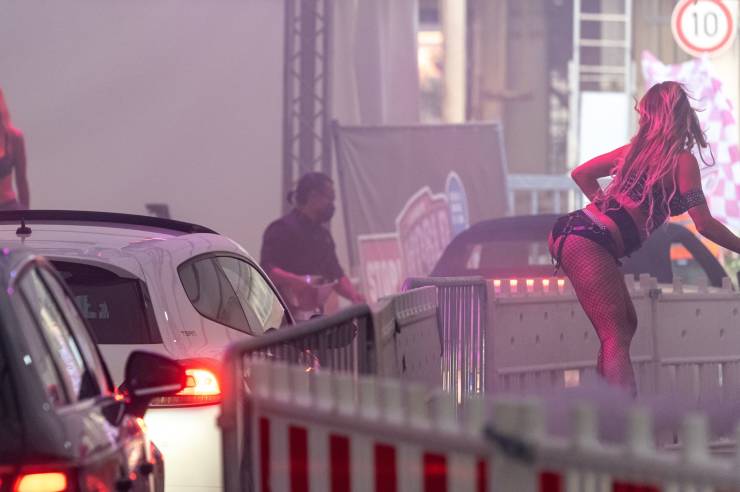 Germany Adapts To Quarantine With A Drive-Through Strip Club
