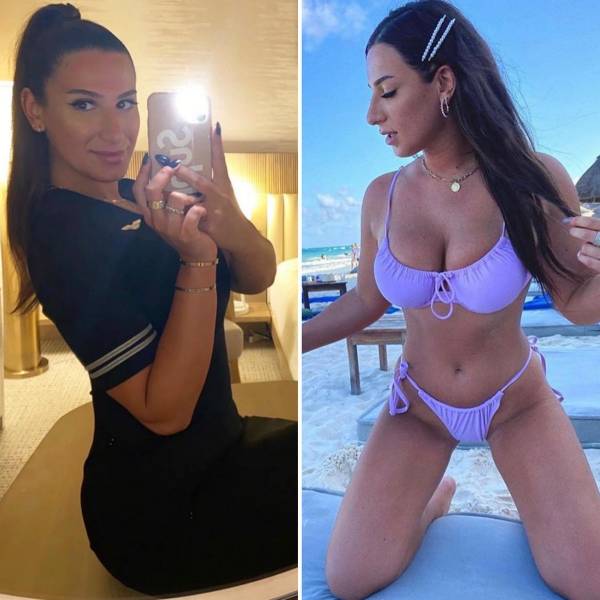 Sexy Flight Attendants With And Without Their Uniforms