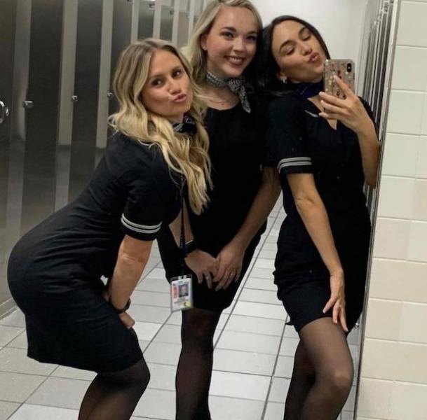 Let’s Fly With These Hot Flight Attendants!