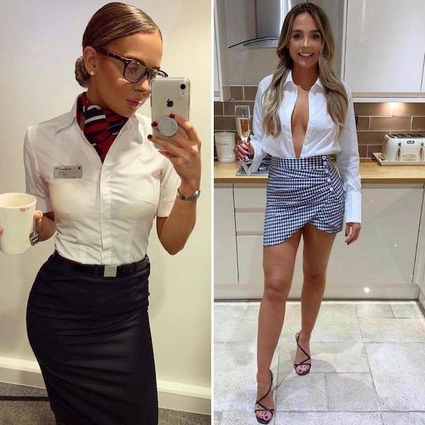 Let’s Fly With These Hot Flight Attendants!