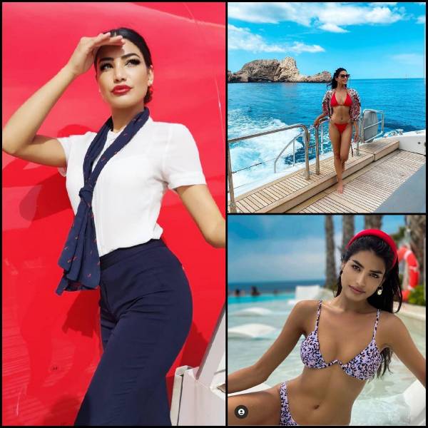 Sexy Flight Attendants With And Without Their Uniforms