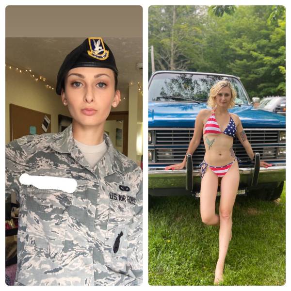 Military Girls Who Don’t Need Their Uniforms!
