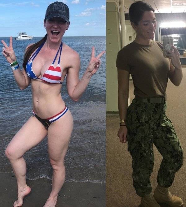 Military Girls Who Don’t Need Their Uniforms!
