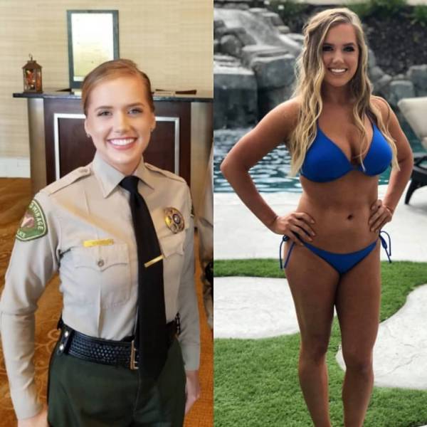 Hot Girls With And Without Their Uniforms