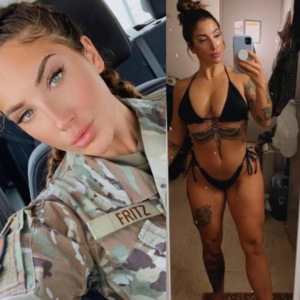 Hot Girls With And Without Their Uniforms