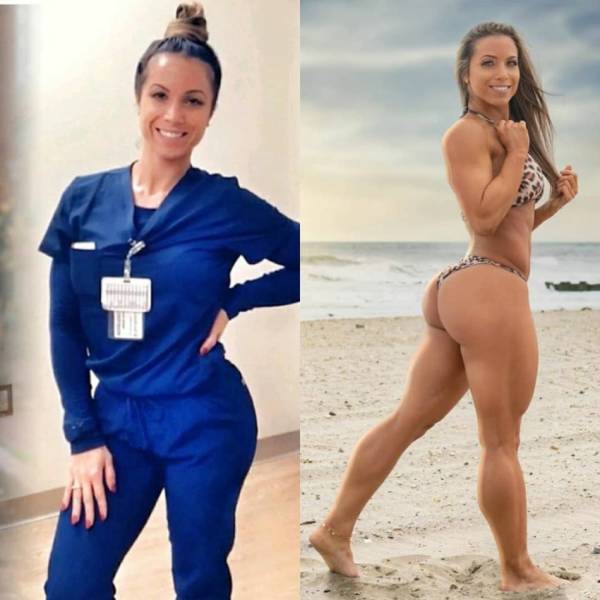 Sexy Girls With And Without Their Uniforms
