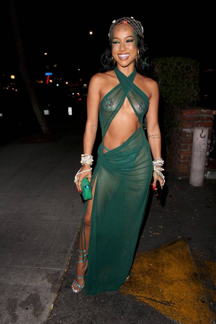 Karrueche Tran And Her Transparent Dress