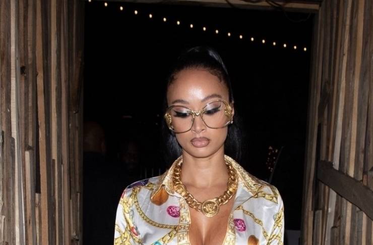 Draya Michele Wearing An Extravagant Outfit