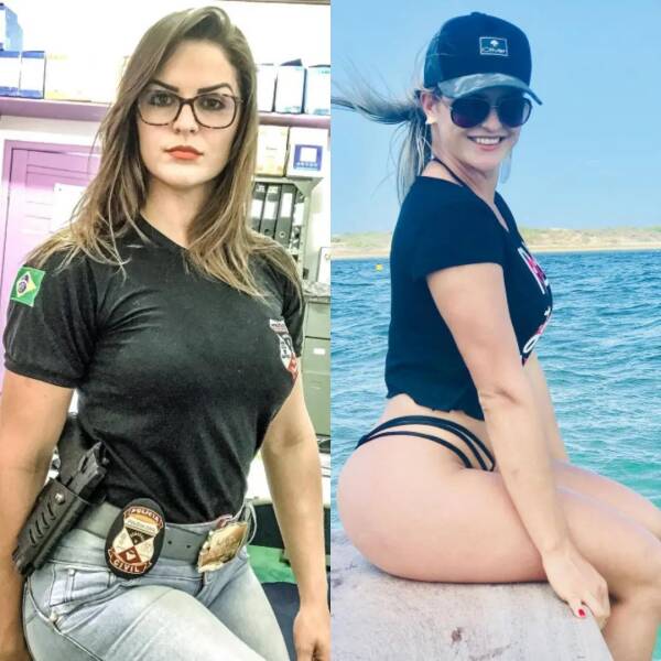 Hot Girls With And Without Their Uniforms