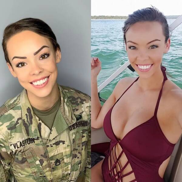 Hot Girls With And Without Their Uniforms