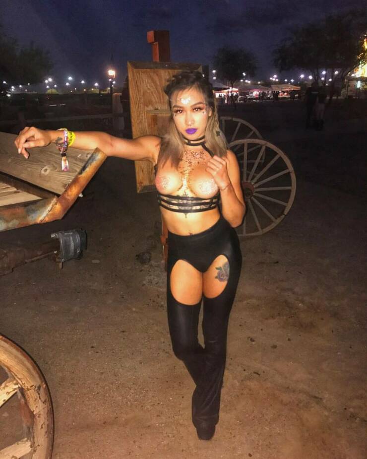 Music Festival Girls Having Fun!