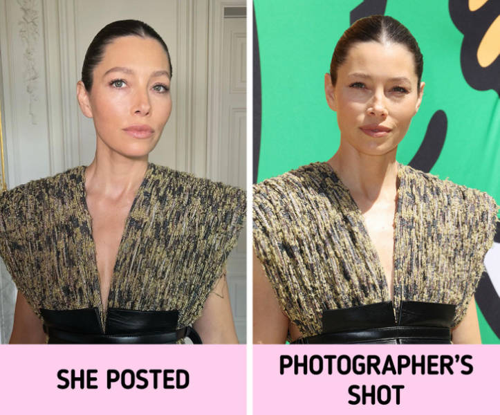 Celebrity Photos On Social Media Vs In Real Life