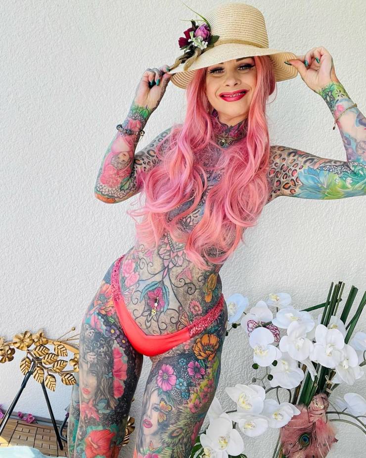 Grandma Shows Off Her $28.5 Thousand Tattoo Collection