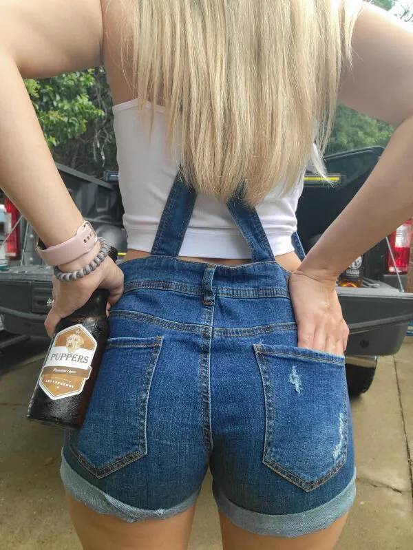 Overalls That Leave A Little Too Much Uncovered