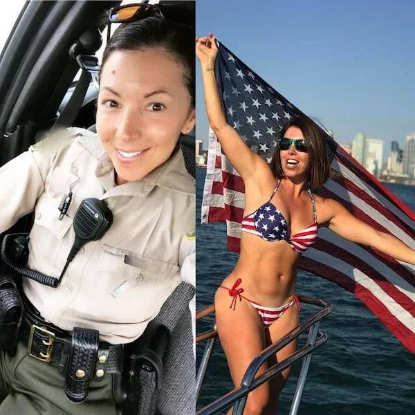 Sexy Girls Taking Off Their Uniforms