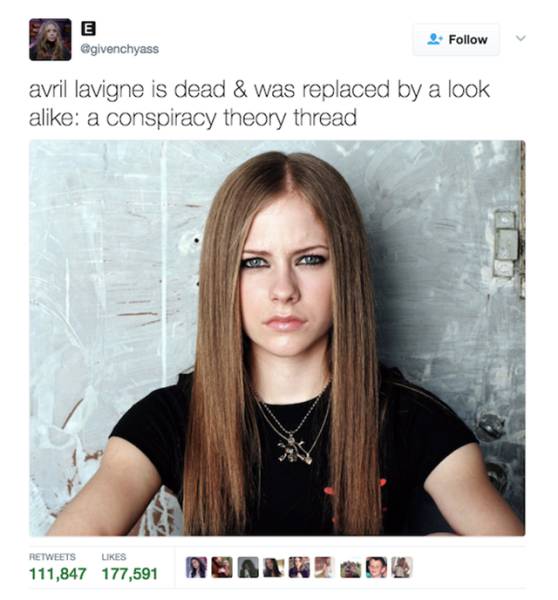 This Conspiracy Theory About Avril Lavigne’s Death Looks Creepily Realistic