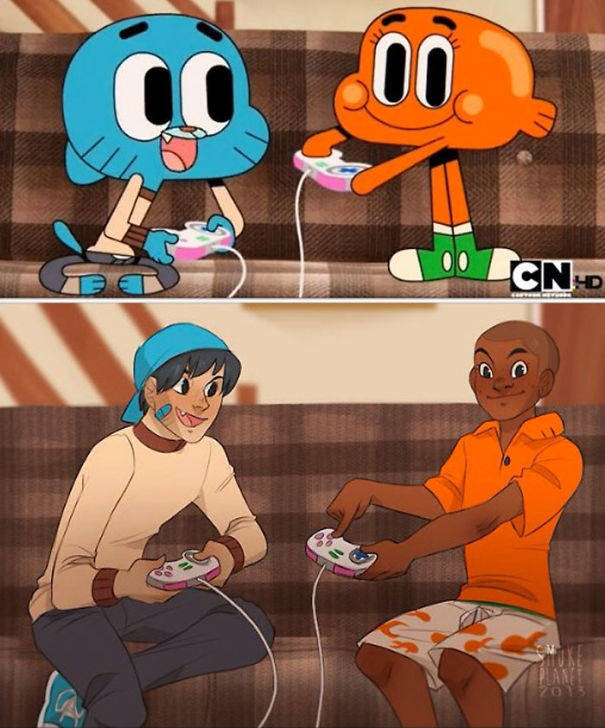 What If All Cartoon Characters Turned Into Humans