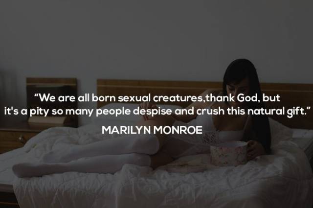 Many Famous People Thought And Spoke About Sex