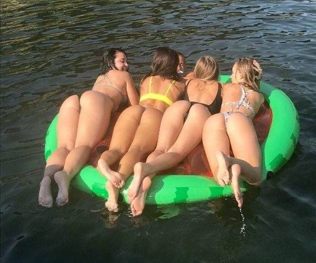 Girls Invite You To Join Them In The Pool