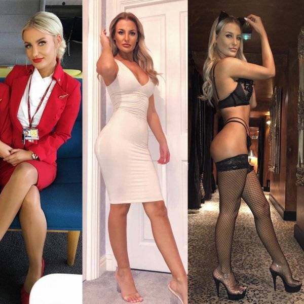 Fly Away With These Hot Flight Attendants
