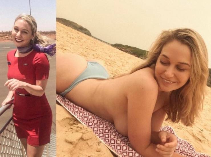 Fly Away With These Hot Flight Attendants