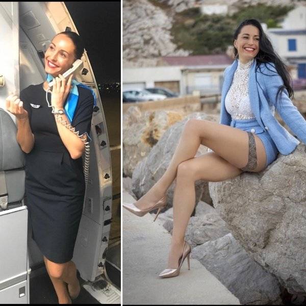 Fly Away With These Hot Flight Attendants