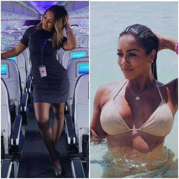 Fly Away With These Hot Flight Attendants