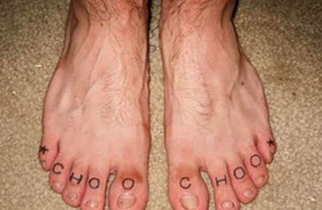 Horrible Self-made Tattoos