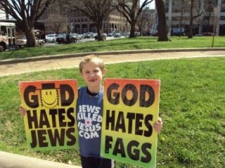 Hateful Signs from the Kids of Westboro Baptist Church