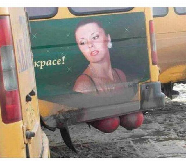 Advertisements in Bad Places