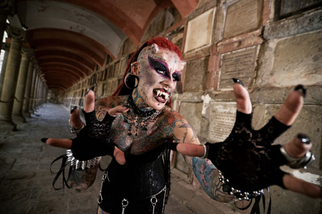 Real Life Mexican Vampire Lady Now Permanent Wax Figure