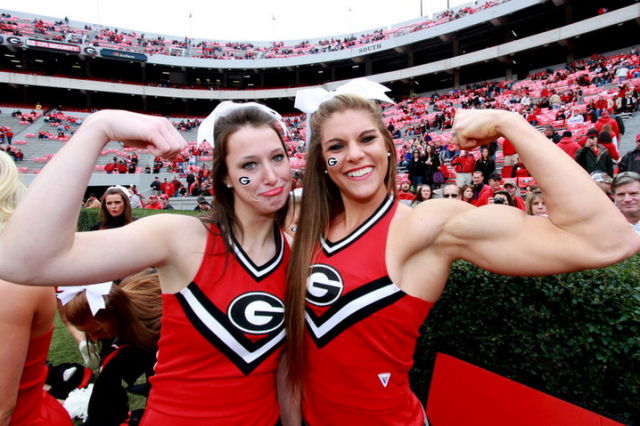 Georgia Cheerleader Gets Buff