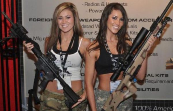 Cute Girls and Guns Go Well Together