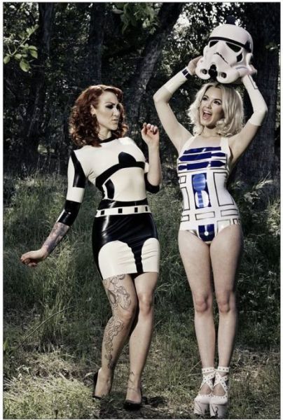Curvy Cosplayers Wearing Latex