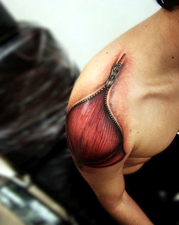 Creepily Realistic Tattoos