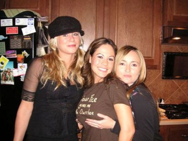 Drunk Girls Embracing The Christmas Spirit Of Giving