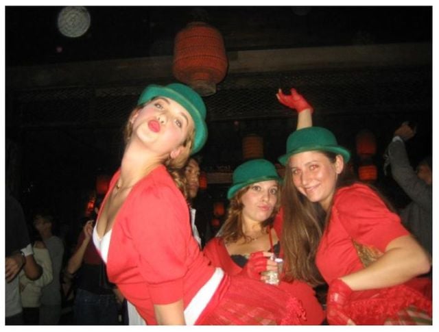 Drunk Girls Embracing The Christmas Spirit Of Giving