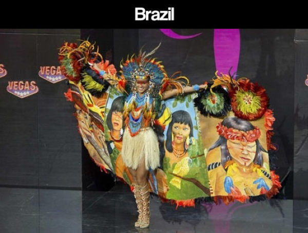 Miss Universe Pageant Contestants Parade Costumes for Their Country