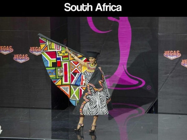 Miss Universe Pageant Contestants Parade Costumes for Their Country