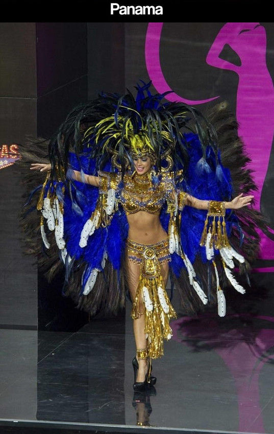 Miss Universe Pageant Contestants Parade Costumes for Their Country