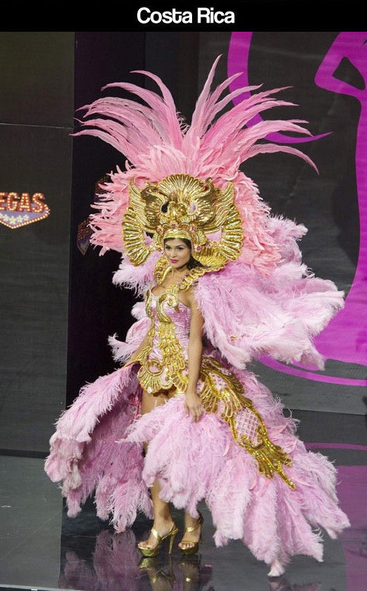 Miss Universe Pageant Contestants Parade Costumes for Their Country
