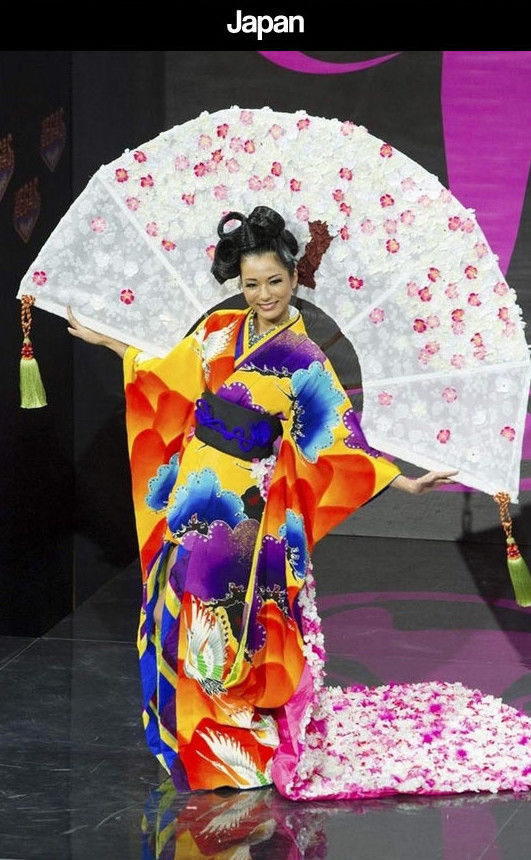 Miss Universe Pageant Contestants Parade Costumes for Their Country