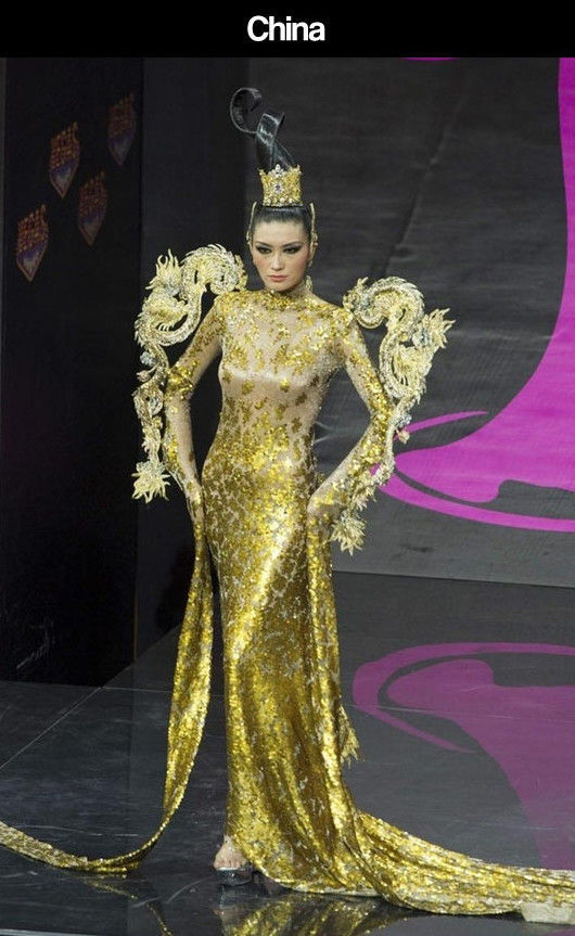 Miss Universe Pageant Contestants Parade Costumes for Their Country