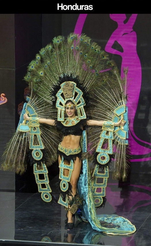 Miss Universe Pageant Contestants Parade Costumes for Their Country