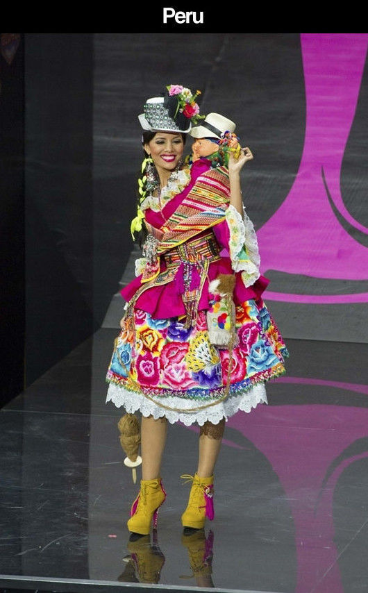 Miss Universe Pageant Contestants Parade Costumes for Their Country