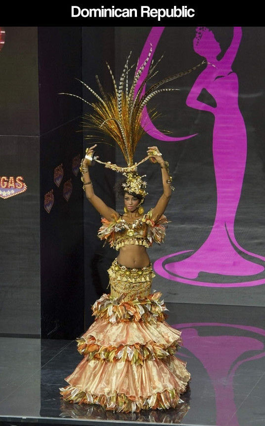 Miss Universe Pageant Contestants Parade Costumes for Their Country
