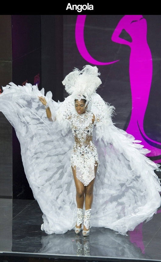 Miss Universe Pageant Contestants Parade Costumes for Their Country