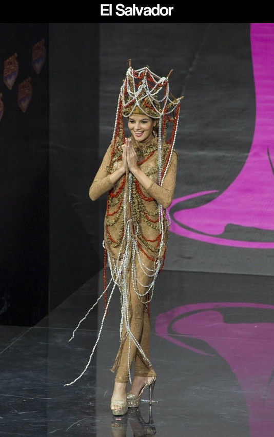 Miss Universe Pageant Contestants Parade Costumes for Their Country