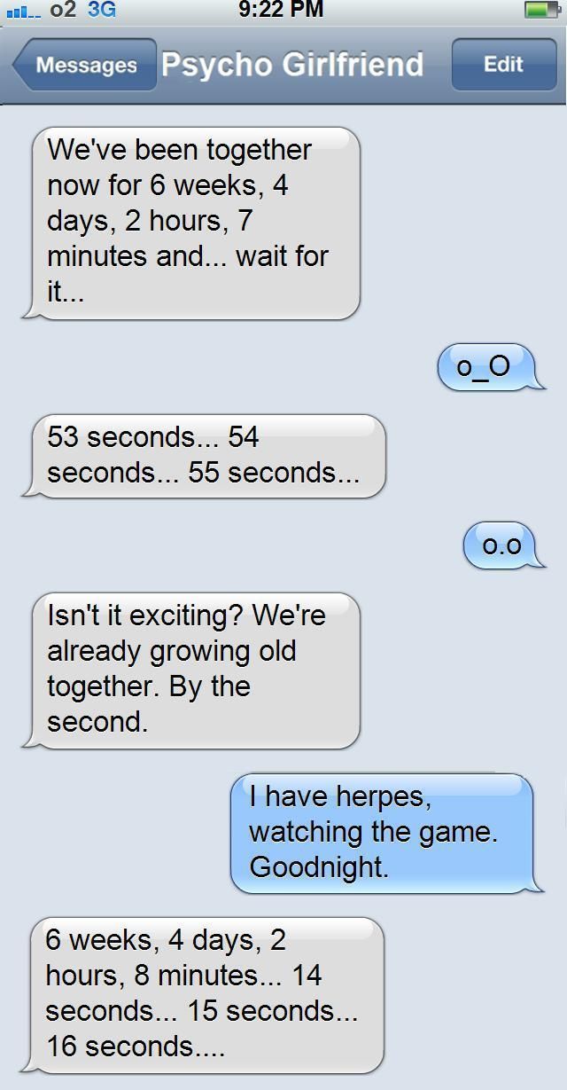 Good Reasons to Never to Have Sex with a Crazy Girl