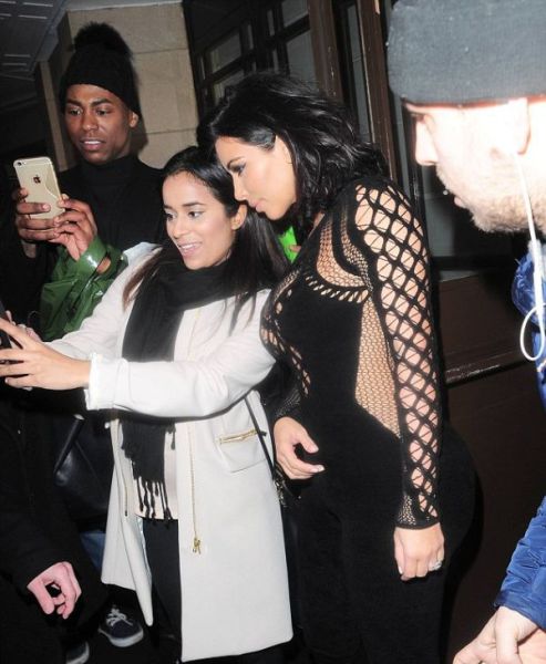 Kim Kardashian Shows a Little Boob at the BRIT Awards